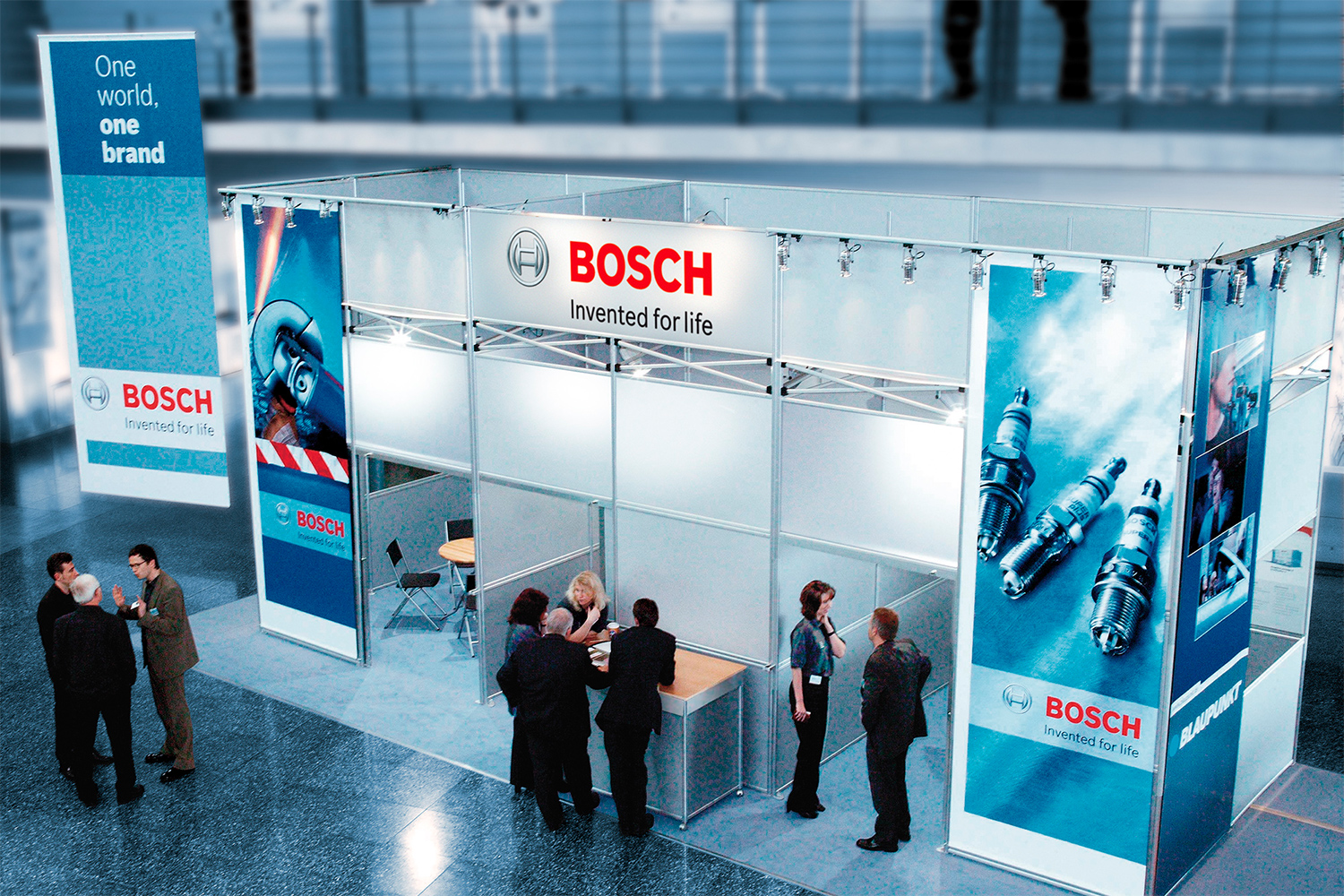 The individually printed exhibition stand: Bosch relies on Pro-Tent