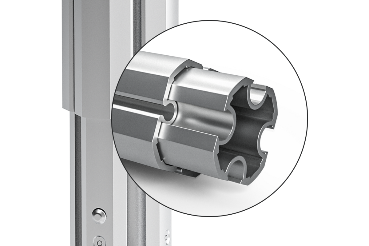 Das Omegaprofil, ein hochwertiges Faltzelt-Profil aus Aluminium von Pro-Tent.