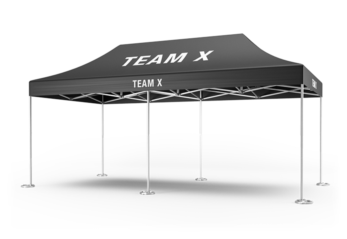 Reprezentare Pro-Tent MODUL 4000, cel mai bine vândut cort de curse Pro-Tent.