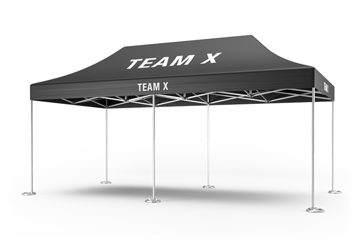 Rendering of the Pro-Tent MODUL 4000, the racing tent top seller from Pro-Tent.