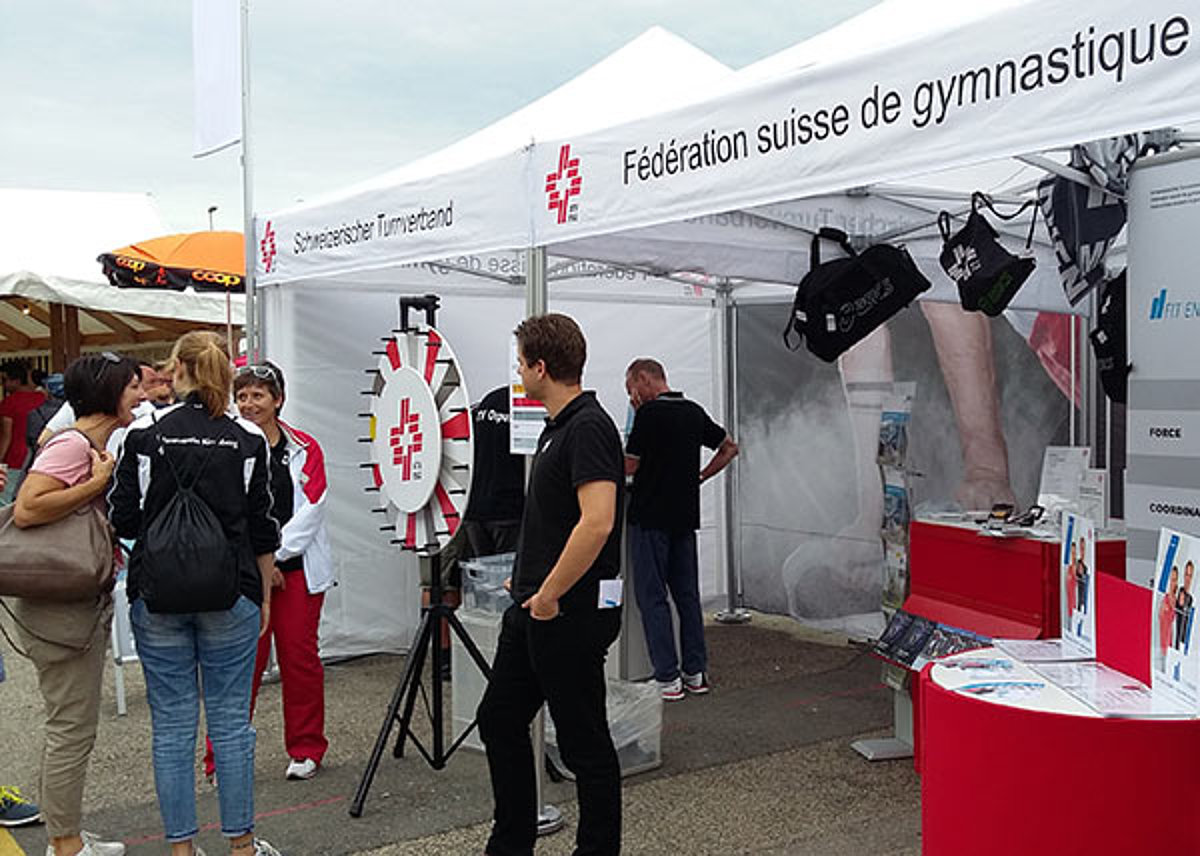 Pro-Tent tents at the Swiss Gymnastics Federation STV