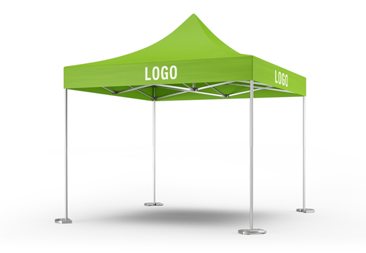 The topseller work tent is a Pro-Tent 5000 in 3 x 3 m.