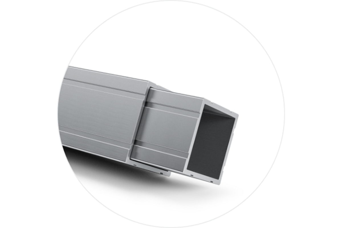 The frame profile of the Pro-Tent 2000.