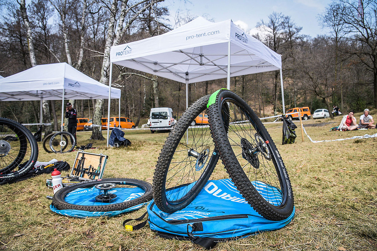 Pro-Tent supports the well-known mountain bike event with professional folding tents.