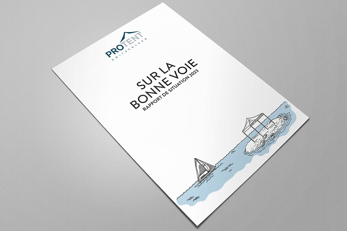 En savoir plus sur le développement durable de Pro-Tent. Le rapport d'état Pro-Tent 2023: Sur la bonne voie.