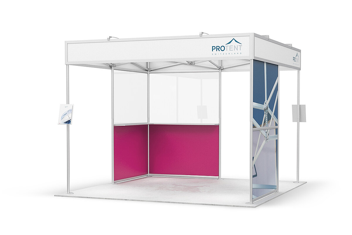 Stand construction system – module type C: island stand 9.0 m²